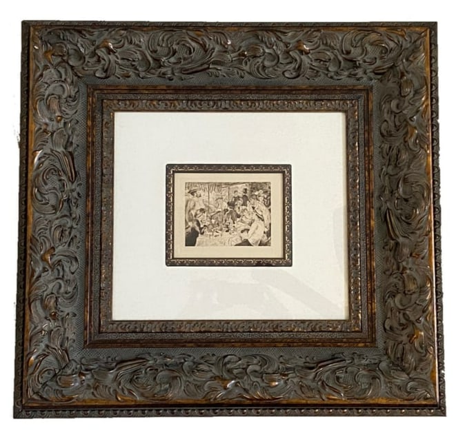 Pierre Auguste Renoir 1891 Dejeuner a Bougival Etching COA (1 of 4)