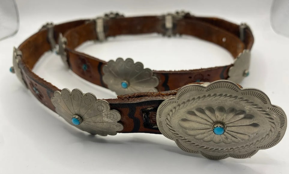 Antique Native American Concho Belt (1 of 4)
