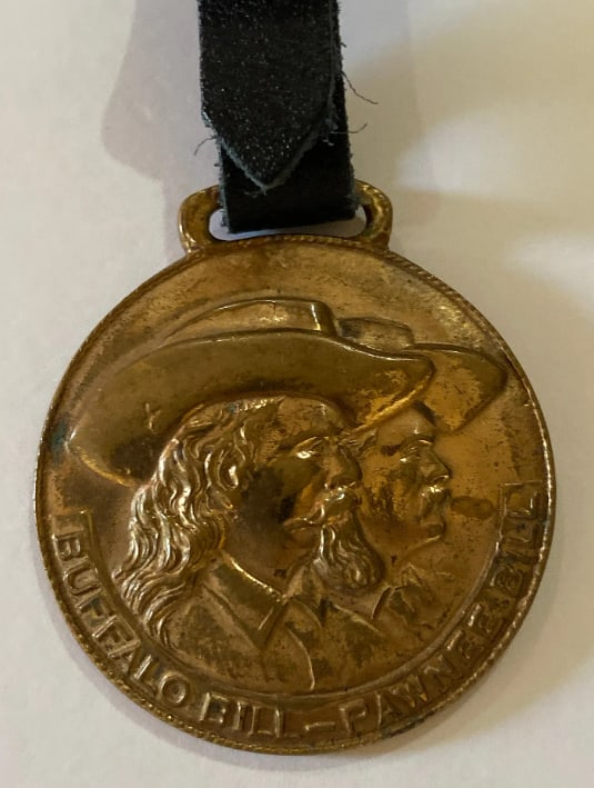 Pawnee Bill Owned Watch Fob: Watch fob owned by Pawnee Bill, a personal accessory tied to the life and legacy of the famed showman.