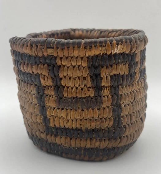 Antique Native American Pima Tribe Woven Basket (1 of 4)