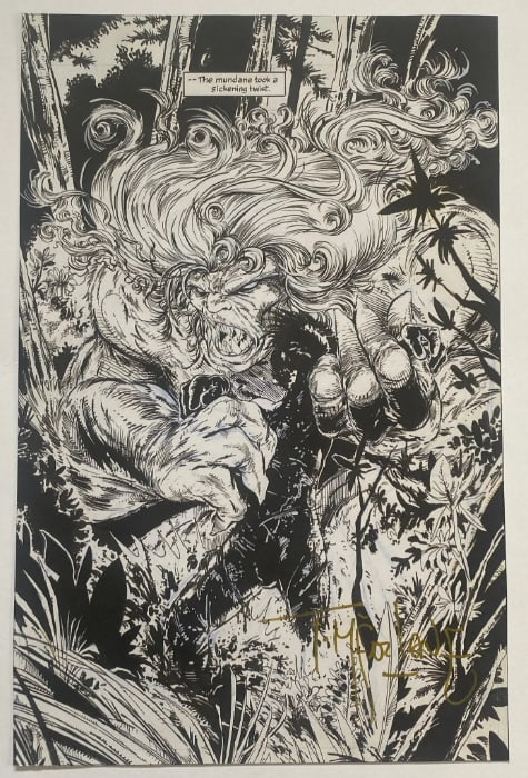 Todd McFarlane Signed Comic Art Print
