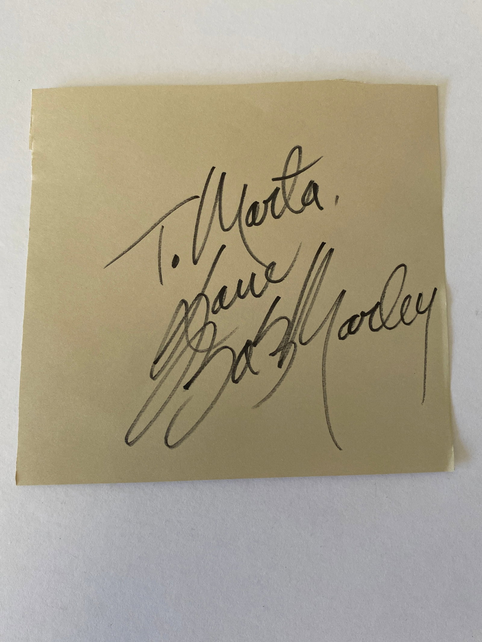Bob Marley Autograph (1 of 1)