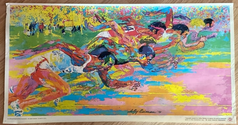 Leroy Neiman 1976 Olympics Track Poster (1 of 3)