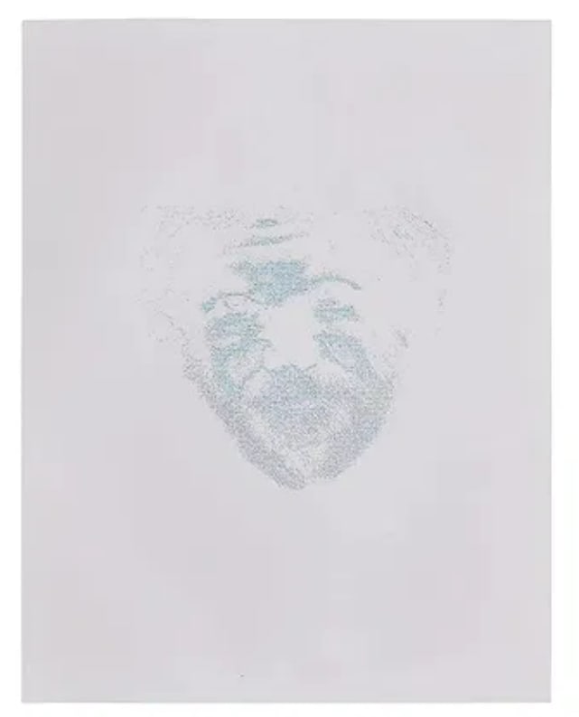 Jerry Garcia Created Original Digital Art Prints: original work of computer art created by Jerry Garcia, inspired by voice-over actor Ken Nordine's 1957 album, Word Jazz. The works were printed from Jerry's computer for "Big Steve" Parish. This is di