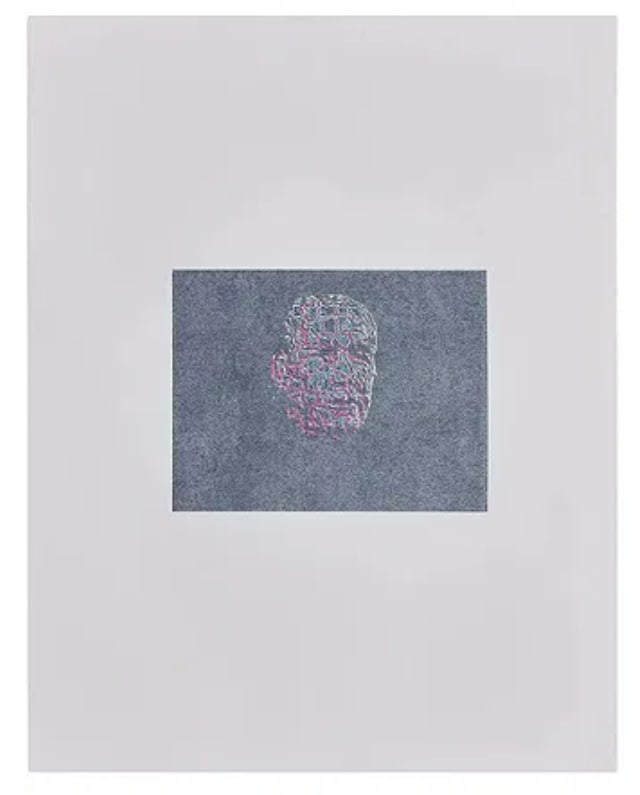 Jerry Garcia Original Digital Art Printed: original work of computer art created by Jerry Garcia, inspired by voice-over actor Ken Nordine's 1957 album, Word Jazz. The works were printed from Jerry's computer for "Big Steve" Parish. This is di