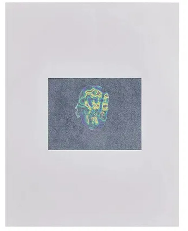 Jerry Garcia Owned Original Digital Art Prints: original work of computer art created by Jerry Garcia, inspired by voice-over actor Ken Nordine's 1957 album, Word Jazz. The works were printed from Jerry's computer for "Big Steve" Parish. This is di