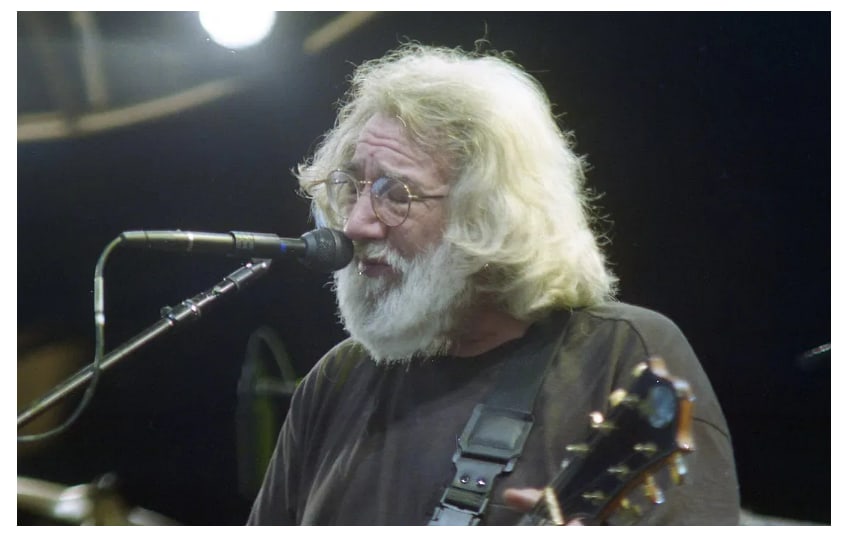 Jerry Garcia Grateful Dead Original Ebet Roberts Photo Negative: This lot features an original photographic negative of Jerry Garcia, taken by Ebet Roberts during a live performance with the Grateful Dead at the Knickerbocker Arena in Albany, New York in 1995. Robe