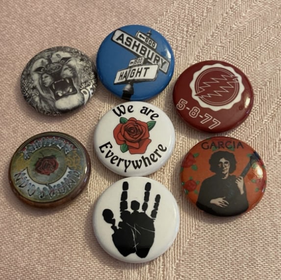 Vintage Grateful Dead Button Lot (1 of 1)