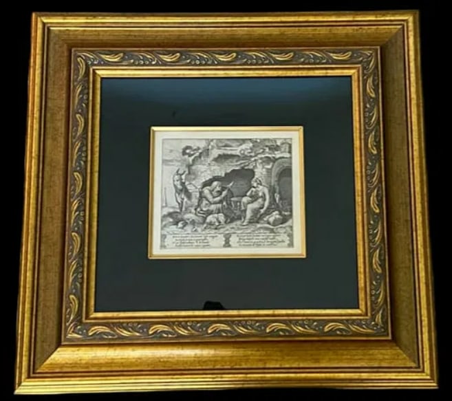 Raphiel Sanzo 16th Century Apuleius Into Donkey Etching COA (1 of 2)
