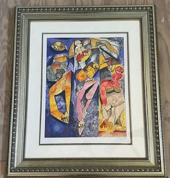 Alexandra Nechita Hand Signed Wining Together Lithograph 178/2500: Often called the "Petite Picasso" during her early rise to fame, Alexandra Nechita is known for her vibrant, Cubist-inspired style. This lithograph, Winning Together, is a numbered edition (178/2500) 