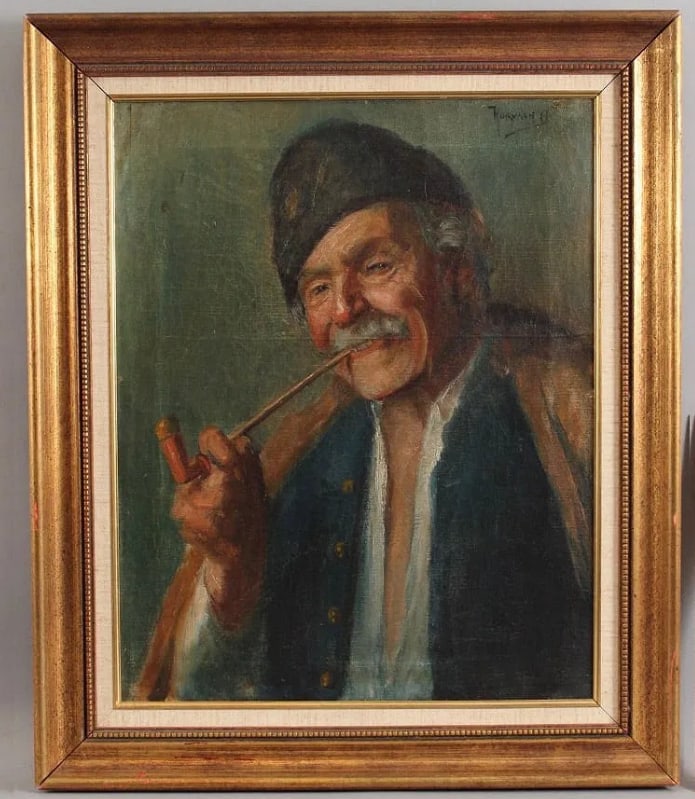 Andor Horvath Signed Original Oil Painting: This original oil painting by Andor Horvath presents a sophisticated addition to any fine art collection. Known for his technical skill and evocative style, Horvath captures a sense of timeless