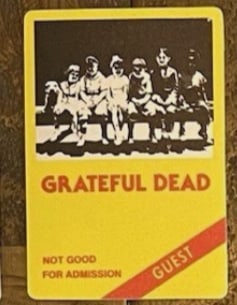 Grateful Dead Backstage Pass (1 of 1)