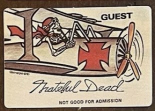 Grateful Dead Backstage Pass (1 of 1)