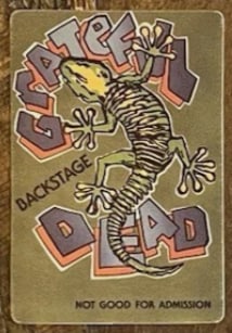 Grateful Dead Backstage Pass (1 of 1)