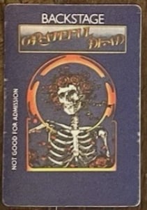 Grateful Dead Backstage Pass (1 of 1)