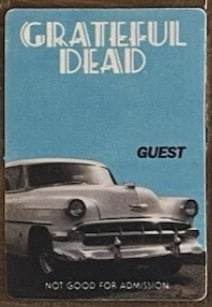 Grateful Dead Backstage Pass: Offered is an original, vintage backstage pass from the Grateful Dead’s legendary touring history.