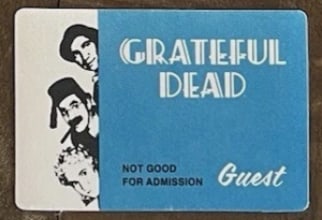 Grateful Dead Backstage Pass: Offered is an original, vintage backstage pass from the Grateful Dead’s legendary touring history.