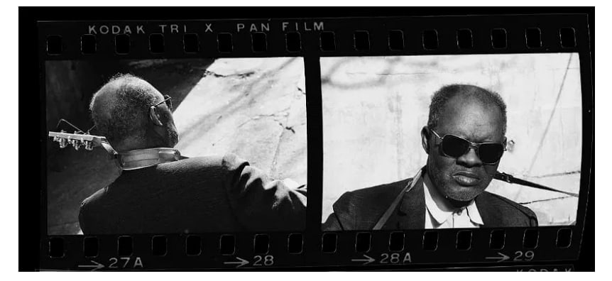 Reverand Gary Davis Origianl David Gahr Photo Negatives: Acquired directly from Gahr's Studio