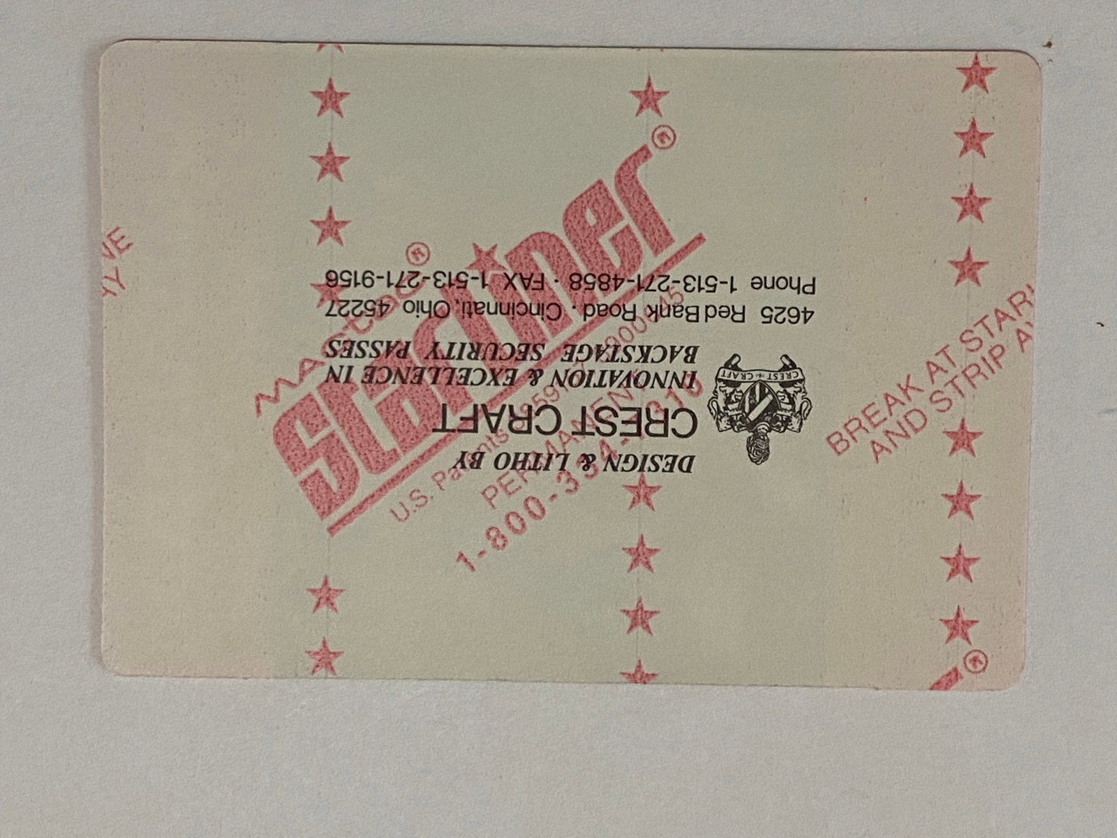 Grateful Dead Backstage Pass - 2