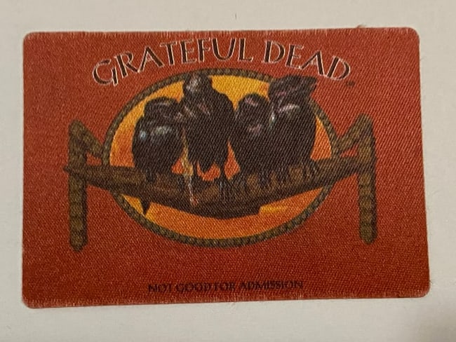 Grateful Dead Backstage Pass: Offered is an original, vintage backstage pass from the Grateful Dead?s legendary touring historys