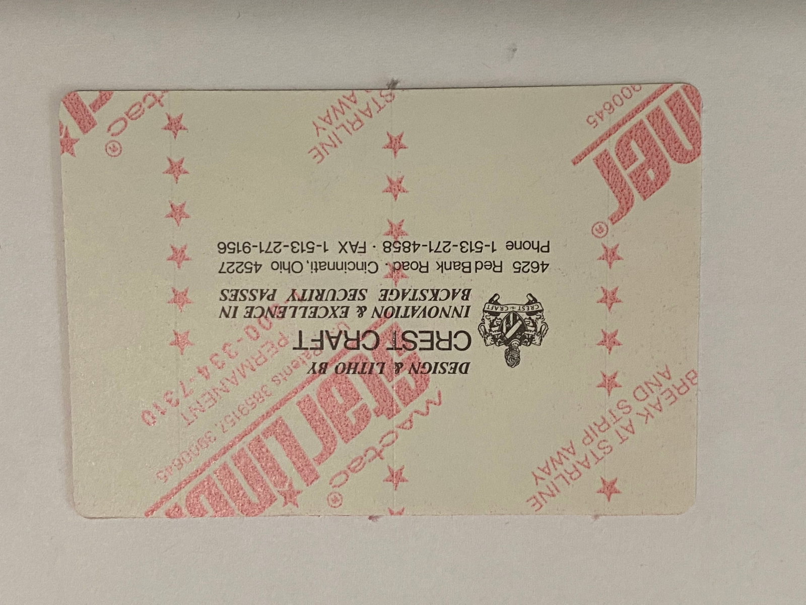 Grateful Dead Backstage Pass - 2