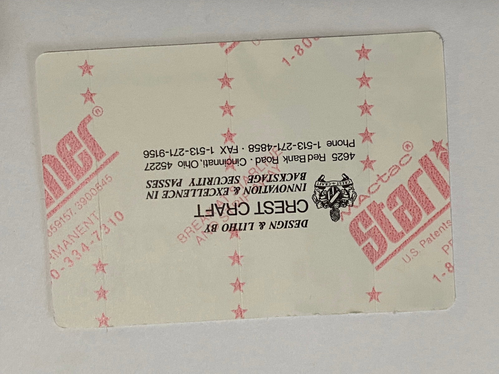 Grateful Dead Backstage Pass - 2