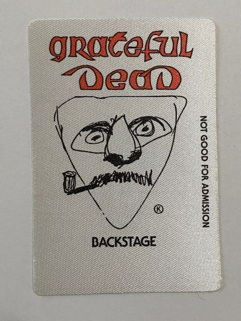 Grateful Dead Backstage Pass: Offered is an original, vintage backstage pass from the Grateful Dead?s legendary touring history.