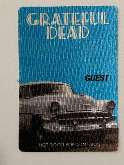 Grateful Dead Backstage Pass: Offered is an original, vintage backstage pass from the Grateful Dead?s legendary touring history.