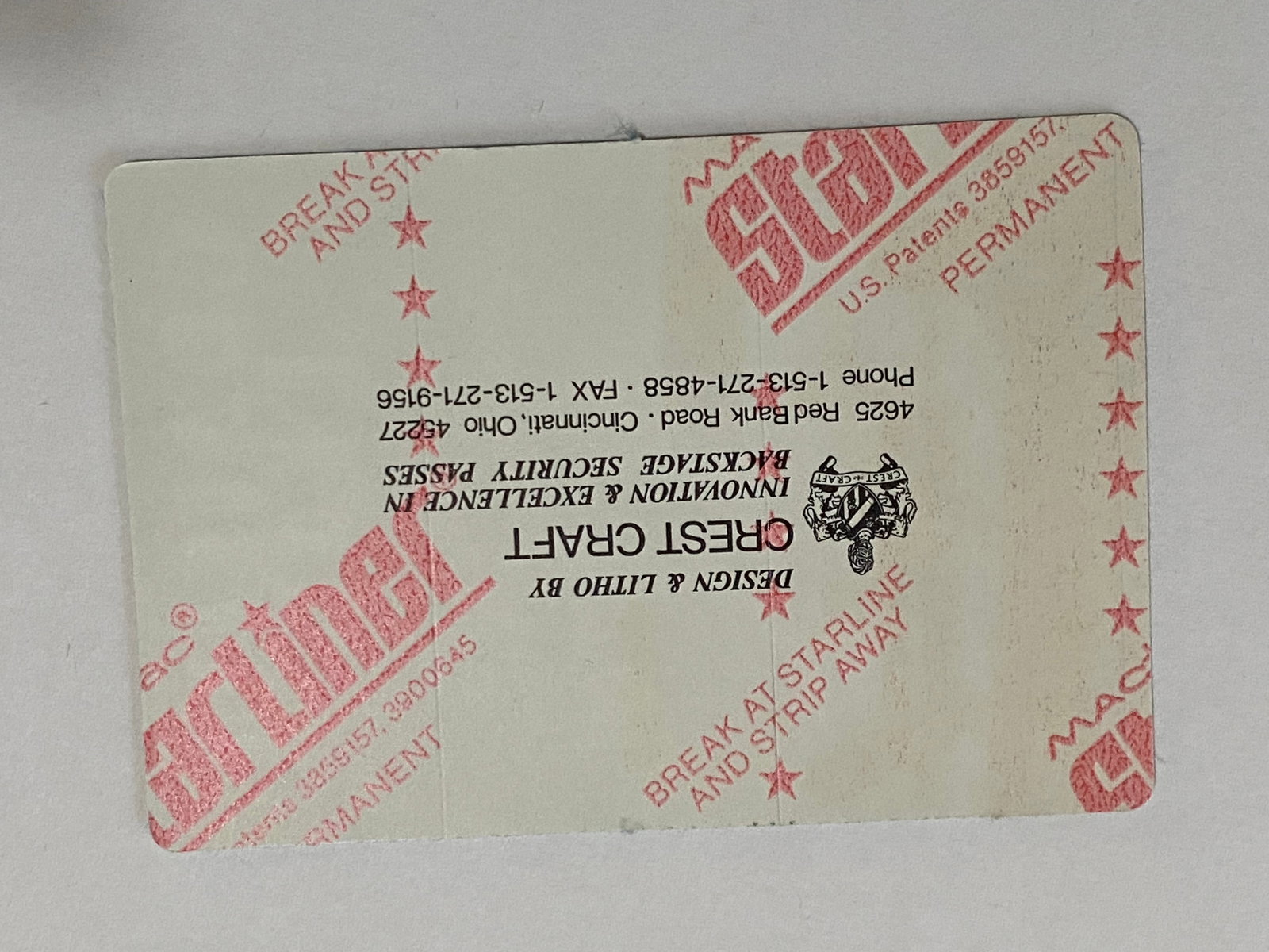 Grateful Dead Backstage Pass - 2