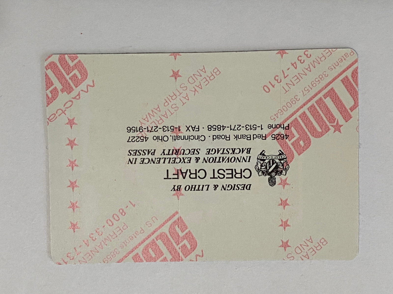 Grateful Dead Backstage Pass - 2