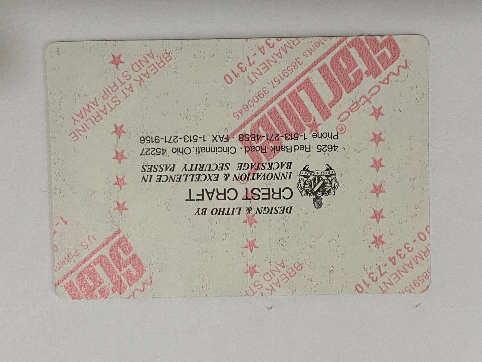 Grateful Dead Backstage Pass - 2