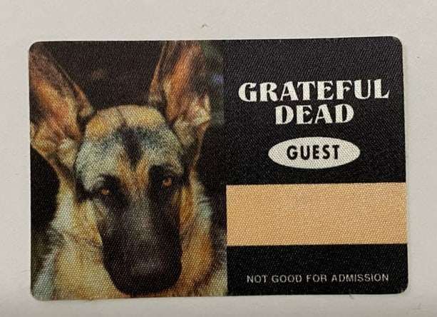 Grateful Dead Backstage Pass: Offered is an original, vintage backstage pass from the Grateful Dead?s legendary touring history.