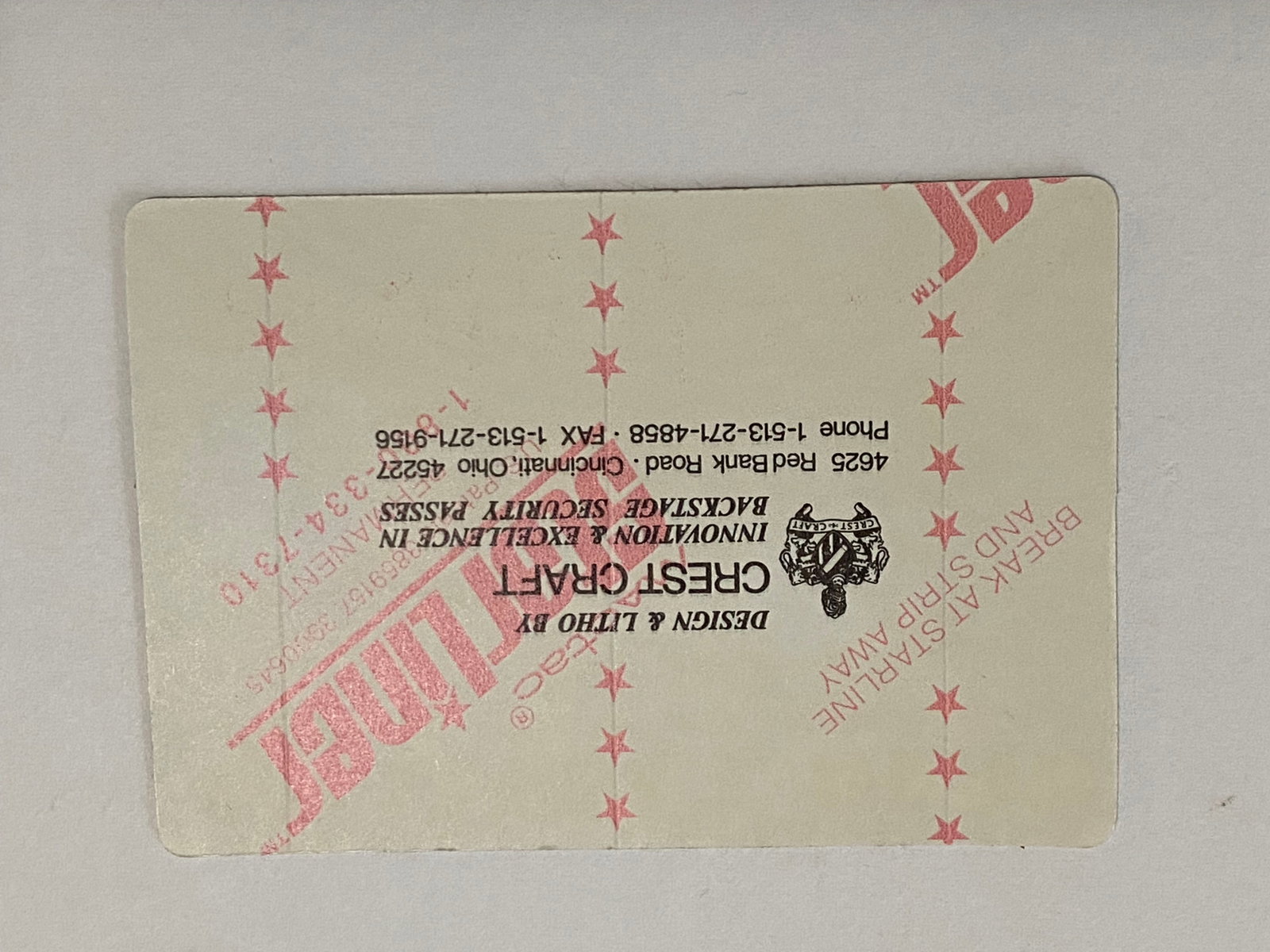 Grateful Dead Backstage Pass - 2