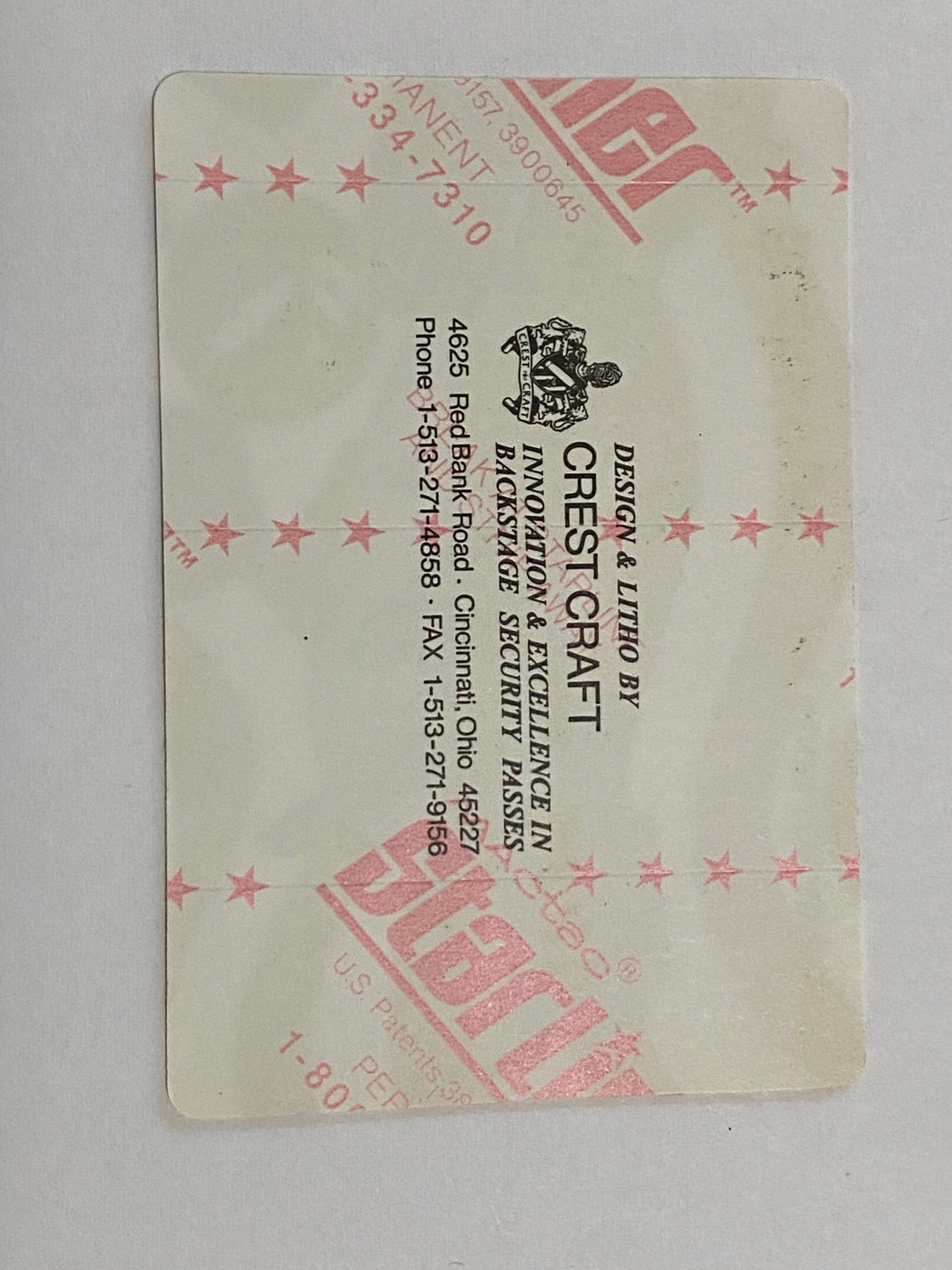 Grateful Dead Backstage Pass - 2