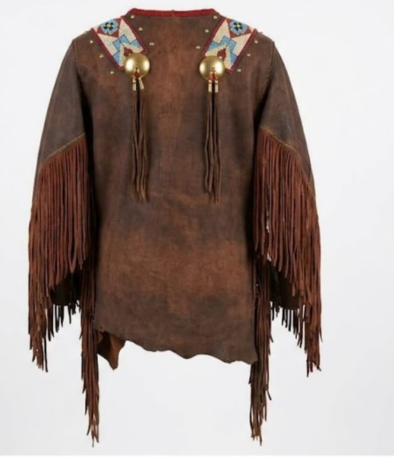 1930's Sioux Native American Buckskin Warrior Ceremonial Jacket - 2