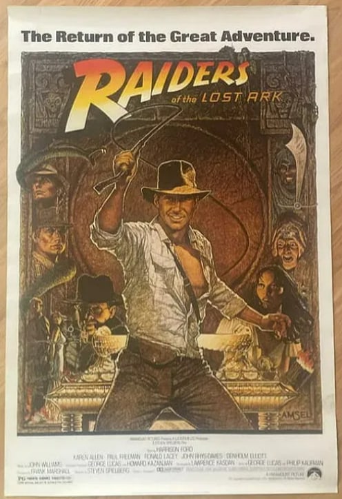 Raiders of The Lost Ark Original Movie Poster (1 of 1)