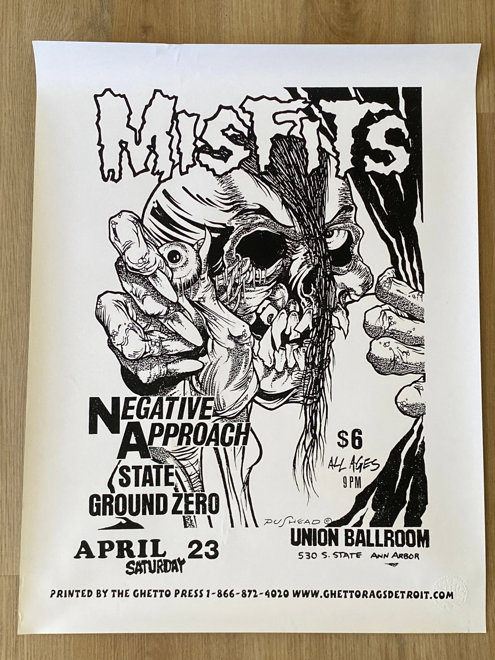 Misfits 1983 Test Print Concert Poster (1 of 2)
