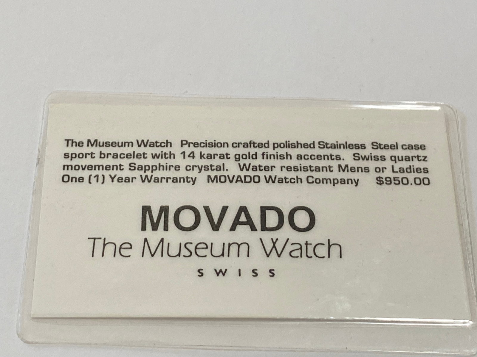 Vintage Movado Museum Piece Watch - 2