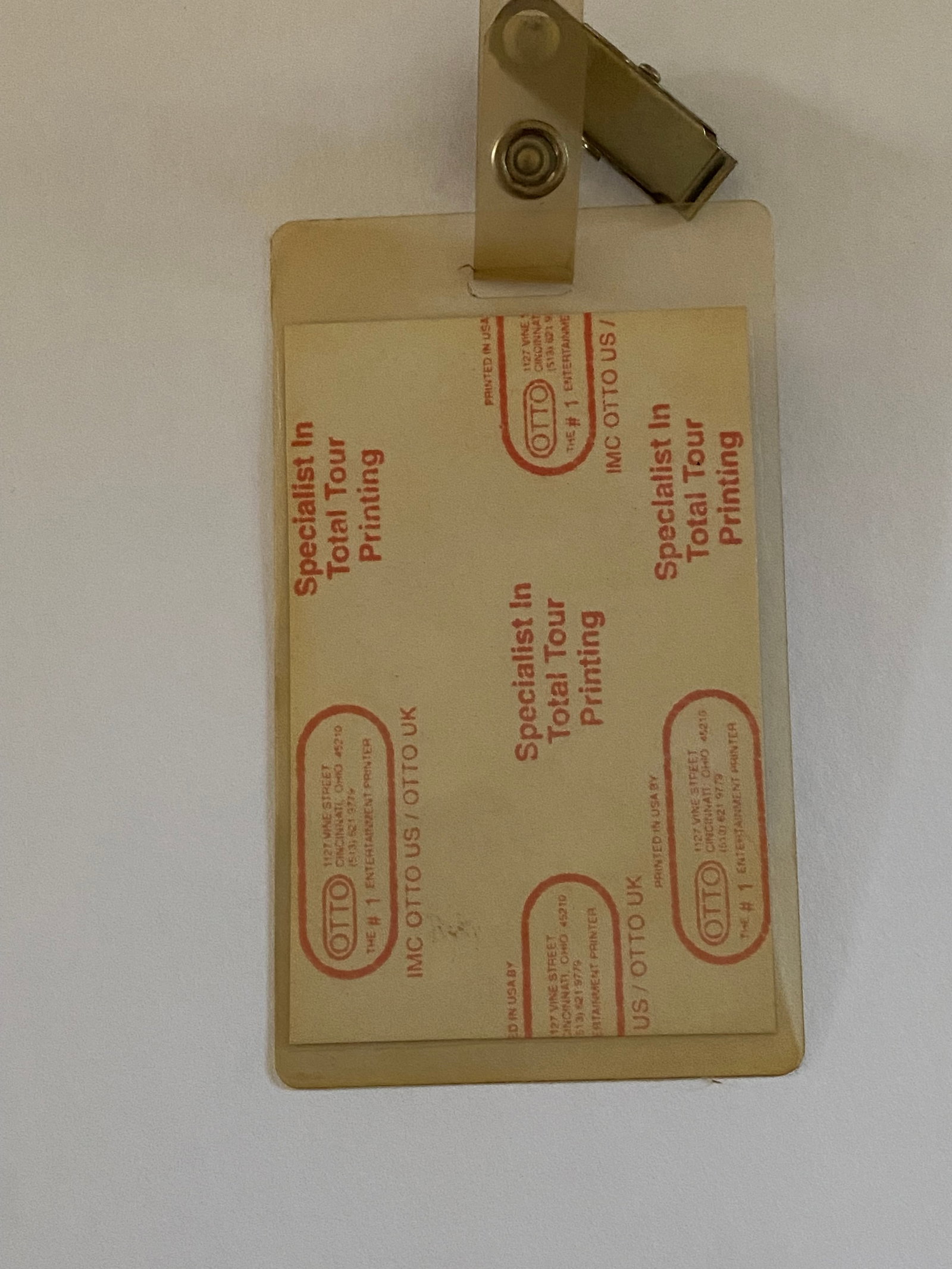 Grateful Dead 1982 All Access Backstage Pass - 2