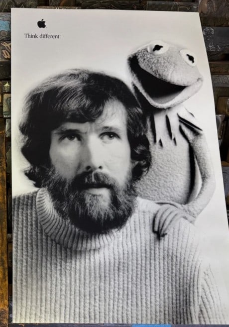 Apple Original Think Differnt Jim Henson Poster: measures 11x17