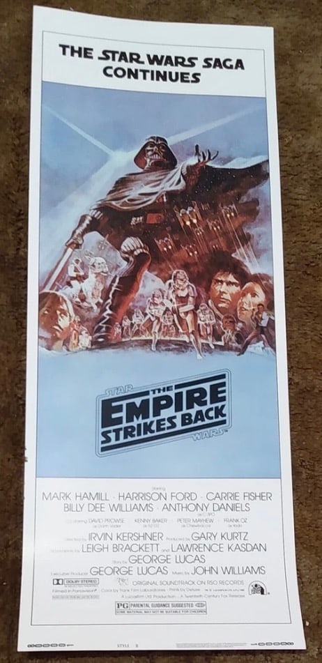 Star Wars Empire Strikes Back Original Movie Poster (1 of 1)
