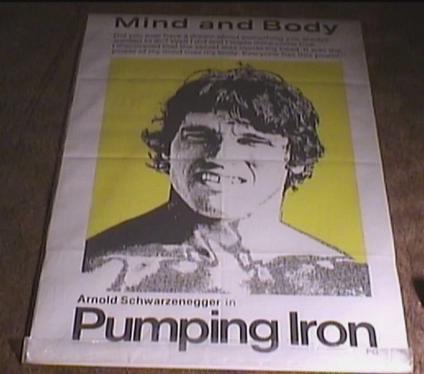Arnold Schwarzenegger Pumping Iron Original Movie Poster: Original Poster measures 27x41