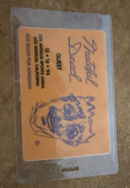 Grateful Dead 1994 Backstage Pass (1 of 1)