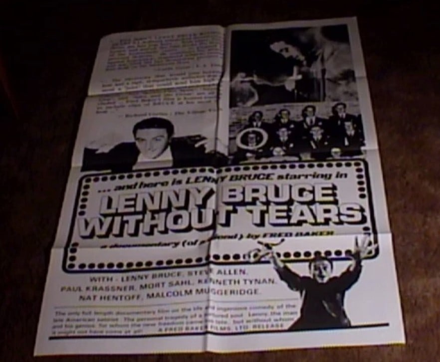 Lenny Bruce Without Tears Original Movie Poster: Measures 47x21