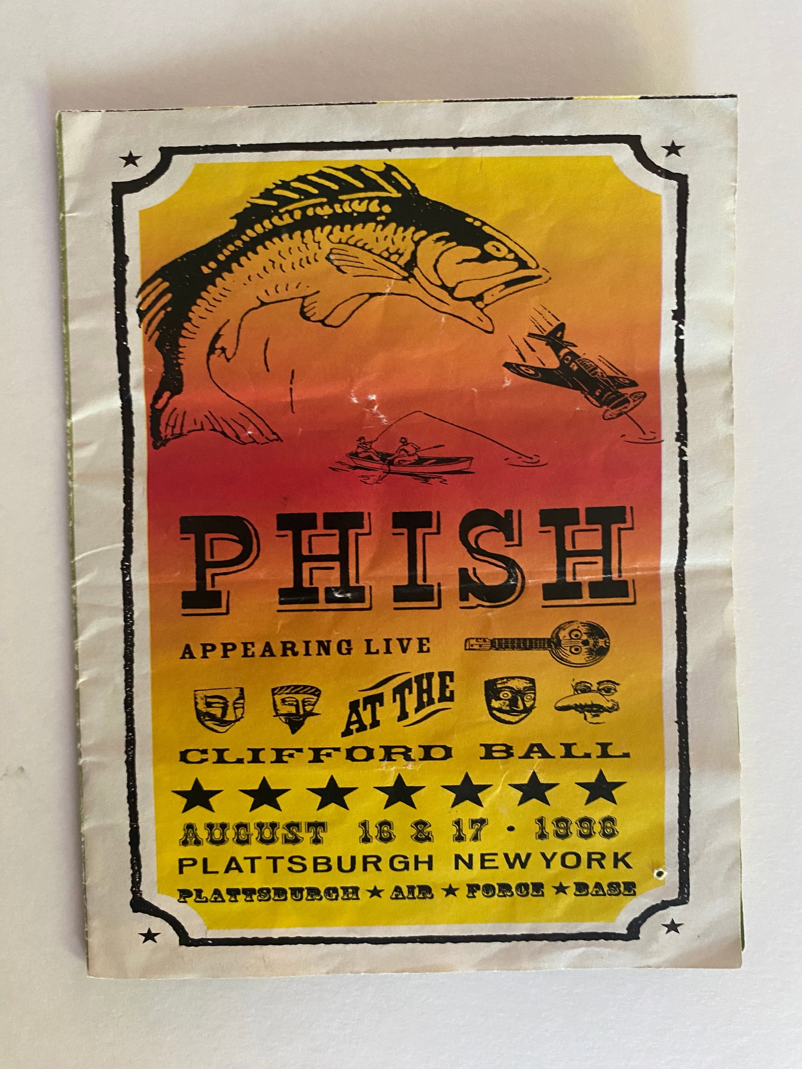 Phish Clifford Ball Offical Program Handbill (1 of 3)