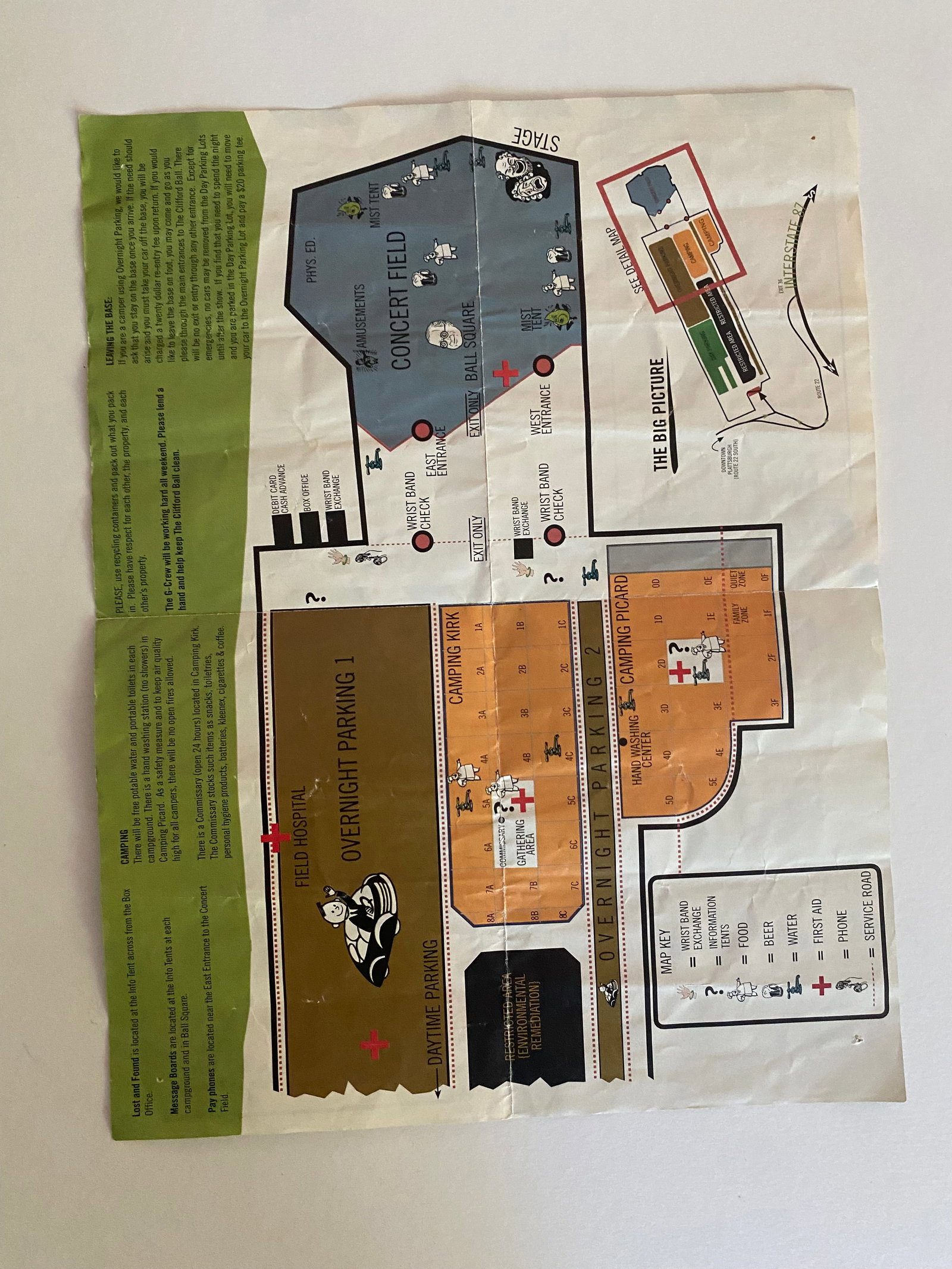 Phish Clifford Ball Offical Program Handbill - 3
