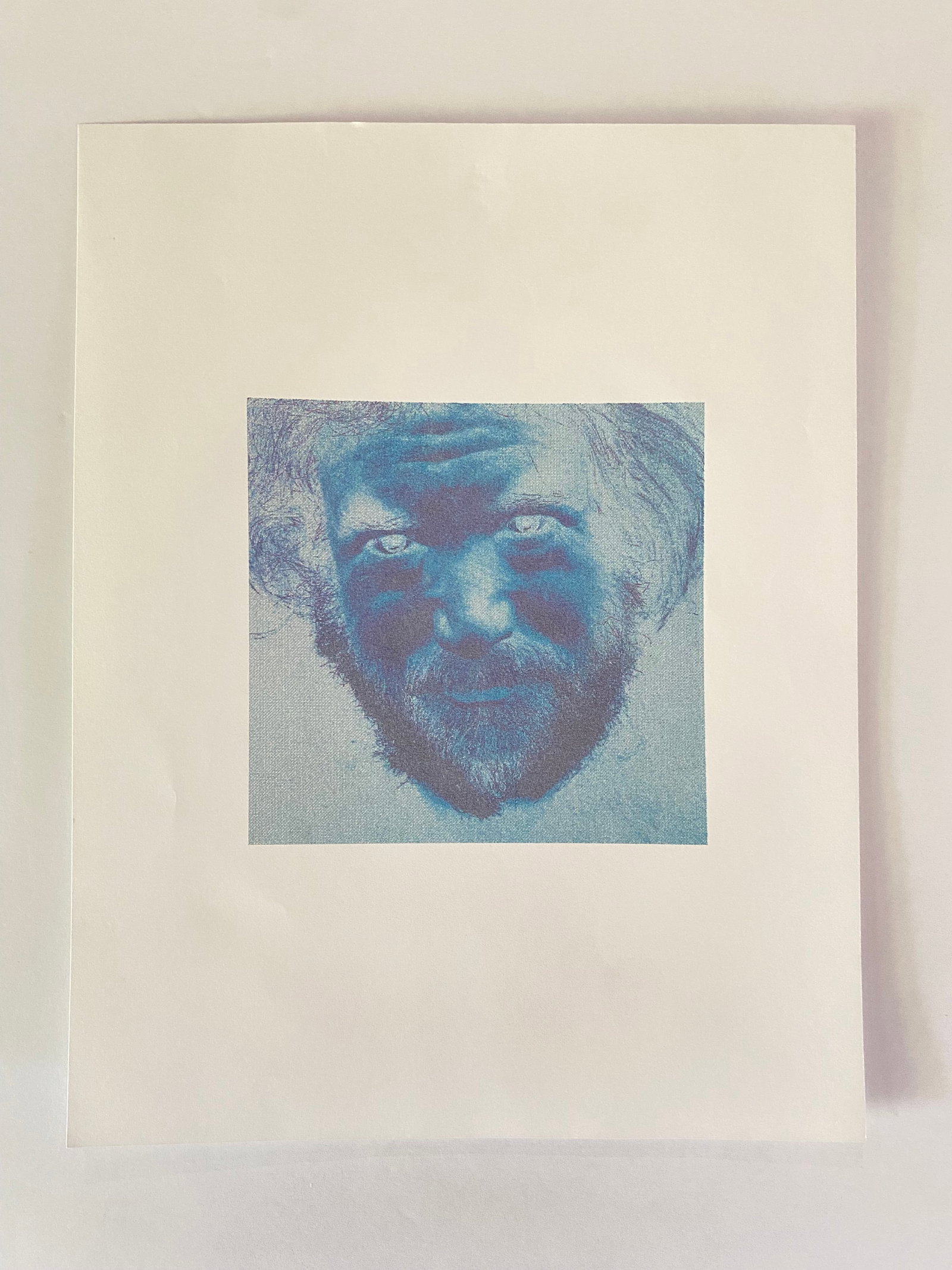 Jerry Garcia Created Original Digital Art Prints: original work of computer art created by Jerry Garcia, inspired by voice-over actor Ken Nordine's 1957 album, Word Jazz. The works were printed from Jerry's computer for "Big Steve" Parish. This is