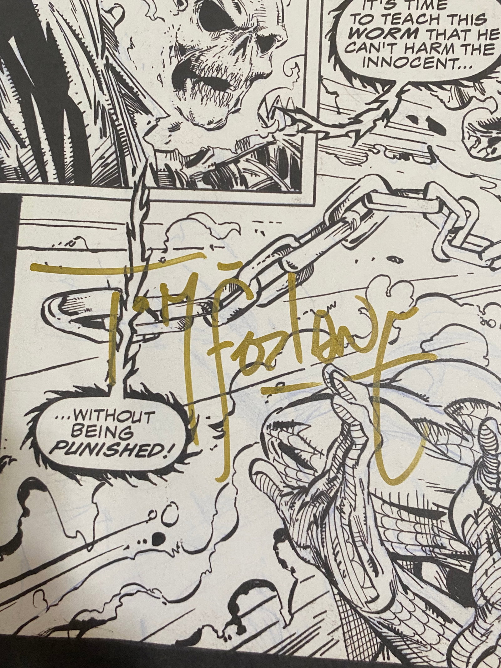 Todd McFarlane Sigend Spiderman Comic Print - 2