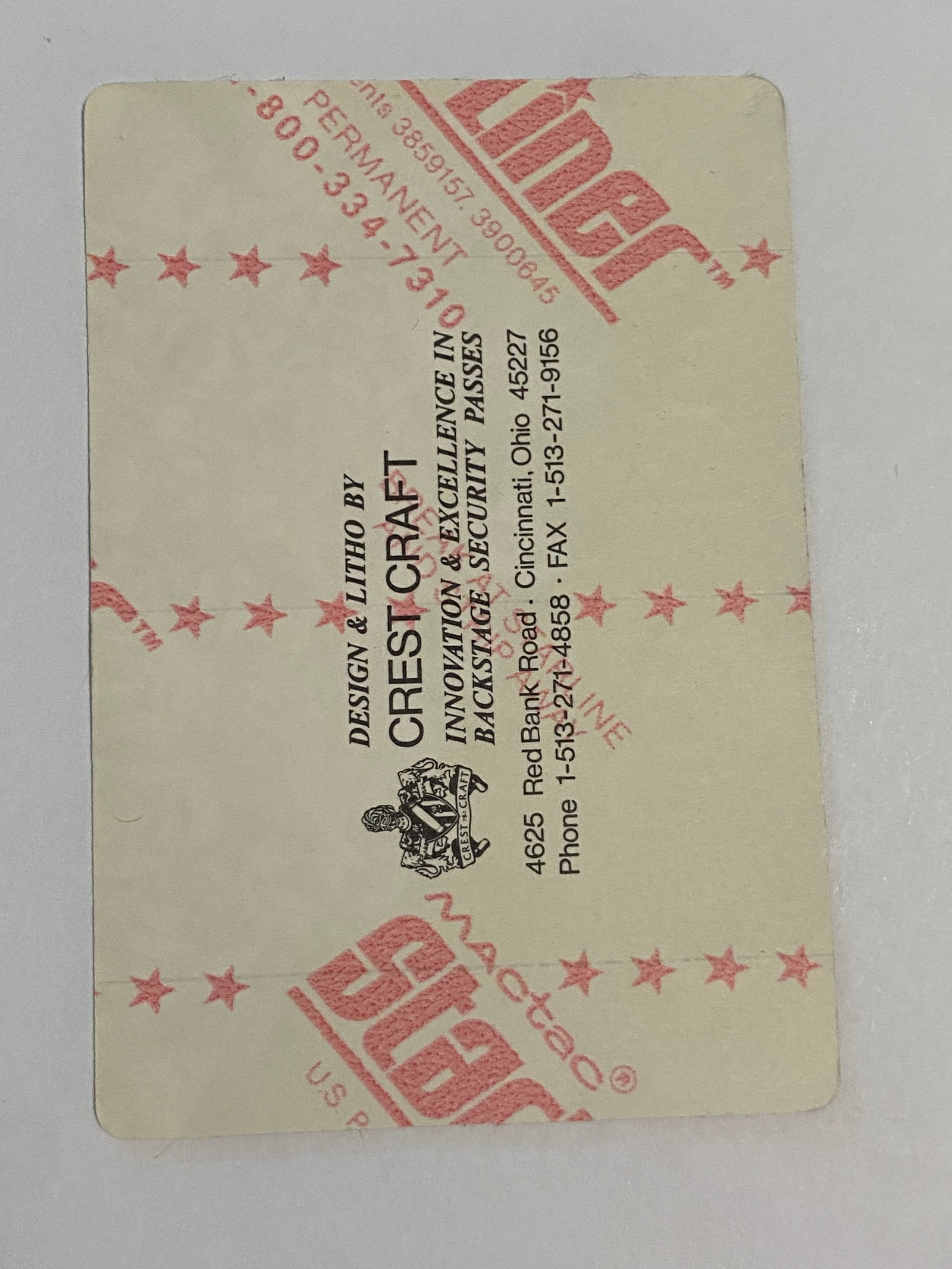 Grateful Dead 1993 Backstage Concert Passes - 2