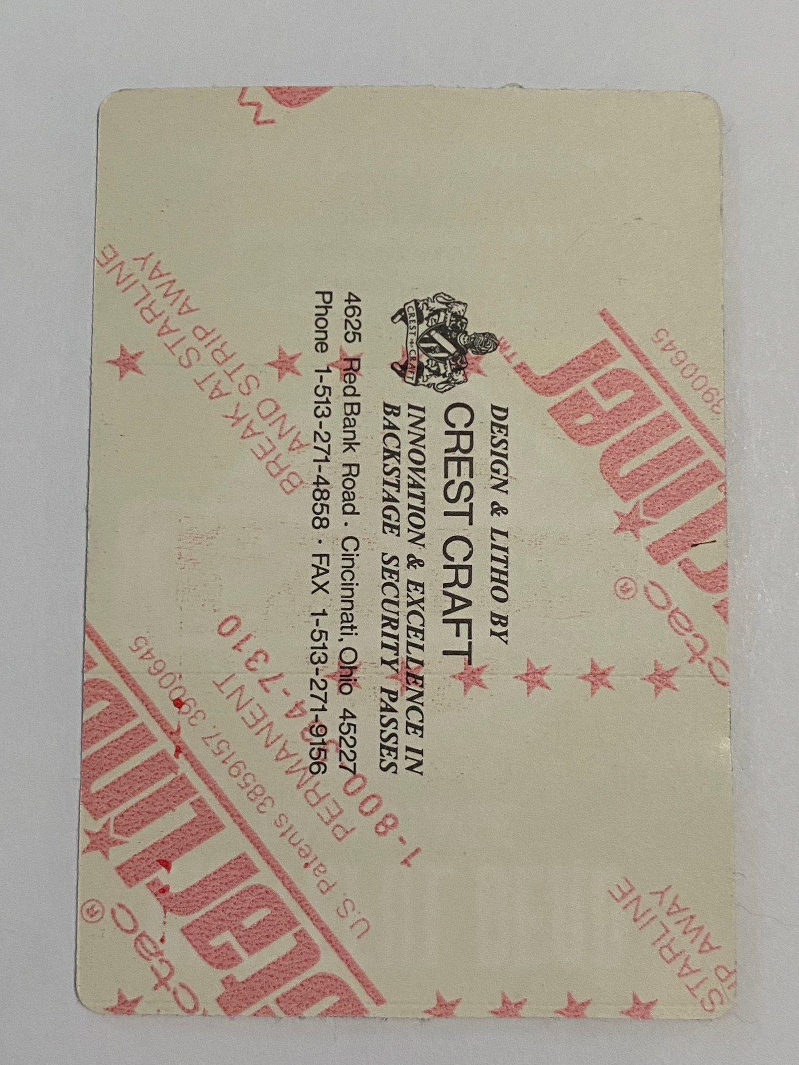 Grateful Dead 1993 Backstage Concert Passes - 2